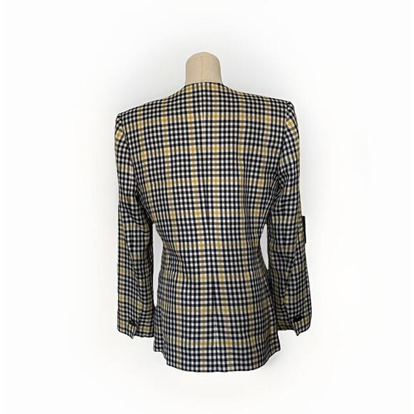 Clueless ASO Cher Alt Plaid Blazer Sz 4/S Light Academia Old Money Classic Prep - Picture 5 of 15